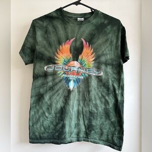 tie dye journey band tee